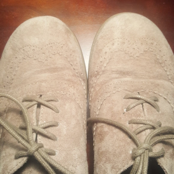 suede lace-up oxfords - Picture 2 of 8